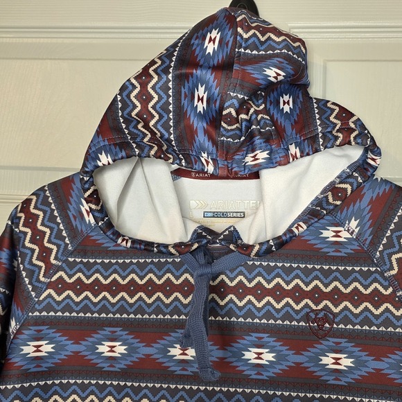 Ariat Tek Cold Series Conquest Western Printed Hoodie Size Large Women's - Picture 4 of 8